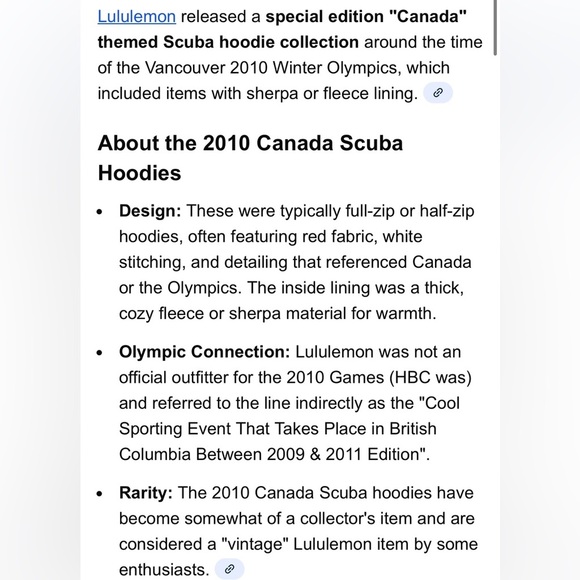 Lululemon Sherpa half zip Hoodie vintage team Canada 2010 - Picture 12 of 12